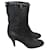 CHANEL  Ankle boots T.eu 38 leather Black  ref.1197382