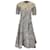 Autre Marque Proenza Schouler Black / Ecru Stretch Zebra Jacquard Dress Cotton  ref.1197399