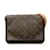 Bolso de hombro con correa corta Louis Vuitton Monogram Musette Tango marrón Castaño Cuero  ref.1197470