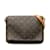 Bolso de hombro con correa corta Louis Vuitton Monogram Musette Tango marrón Castaño Cuero  ref.1197472