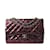 Burgunderfarbene Chanel Jumbo Classic Umhängetasche mit Klappe und Lackfutter Bordeaux Leder  ref.1197508