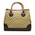 Brown Gucci Medium GG Canvas Bamboo Diana Tote Leather  ref.1197516