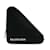 Embreagem triangular Balenciaga preta Preto Couro  ref.1197541