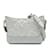 Bolsa pequena Chanel metálica Gabrielle Crossbody prateada Prata Couro  ref.1197543