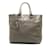 Graue Prada-Einkaufstasche mit Reißverschluss und weichem Kalbslederfutter  ref.1197564
