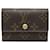 Louis Vuitton Porte Monnaie Plat Marrom Lona  ref.1197653
