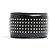 Pulsera Alaïa Brazalete Caracoles Plata Cuero Negro - vista 2