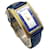 Marmont Montre originale Gucci 2600M Mesdames/montre-bracelet pour hommes bleue Plaqué or Doré  ref.1197742