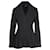 Alexander McQueen Peplum Coat in Black Wool  ref.1197757