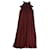 Autre Marque Caroline Constas Turtleneck Halter Mini Dress in Burgundy Silk Dark red  ref.1197765