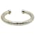 Bottega Veneta Intrecciato Cuff Bracelet in Silver Metal Silvery  ref.1197773