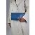 Smythson Clutch de viagem em pele de crocodilo azul - vista 9