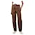 Autre Marque Jeans marroni a gamba larga - taglia UK 6 Marrone Cotone  ref.1198028