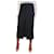 Dries Van Noten Black slit skirt - size UK 12 Wool  ref.1198076