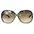 Tom Ford Braune, übergroße Sonnenbrille in Schildpattoptik Acetat  ref.1198077
