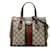 Gucci Brown Small GG Supreme Ophidia Satchel Beige Cloth Cloth  ref.1198088