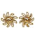 Boucles d'oreilles à clip CC Sun dorées Chanel Métal Plaqué or  ref.1198092