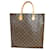 Louis Vuitton Sac plat Brown Cloth  ref.1198367