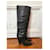 SAINT LAURENT  Boots T.eu 36.5 leather Black  ref.1199112