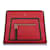 Bolsa pequena de couro Fendi Runaway vermelha Vermelho  ref.1199159