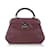 Purple Gucci Bamboo Lady Lock Leather Handbag  ref.1199166