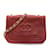 Bolso bandolera rojo Chanel Mini CC Stitch de piel de cordero con solapa Roja Cuero  ref.1199239