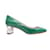 Green Miu Miu Patent Crystal-Embellished Pumps Size 36.5 Cloth  ref.1199244