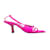 Fuchsia Khaite Satin Square-Toe Sandals Size 39.5 Cloth  ref.1199248