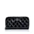 Portafogli lunghi con cerniera in pelle verniciata Chanel CC nera Nero  ref.1199308