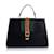 Bolsa Gucci Sylvie Web Preta Preto Couro  ref.1199318