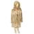 Autre Marque Anabella Cappotto con cappuccio in pelliccia stile lungo realizzato in Italia in pelliccia di lince taglia piccola Multicolore  ref.1199342