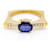 Autre Marque KLASH-Ring aus Gold, Saphir und Diamanten. Golden Marineblau Gelbes Gold  ref.1199382