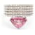 Autre Marque TRAPEZIO Ring in White Gold and Tourmaline. Pink Diamond  ref.1199383