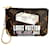 Louis Vuitton Mini Pochette Accessoires Marrom Lona  ref.1199385