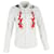 Gucci-Hemd mit aufgesticktem Drachen aus weißer Baumwolle  ref.1199450