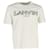 Mit Lanvin-Logo besticktes T-Shirt aus cremefarbener Baumwolle Weiß Roh  ref.1199464