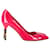 Sapatos Gucci Kristen de bico fino em couro envernizado rosa choque  ref.1199467