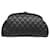 Timeless Zeitlose Chanel-Clutch aus schwarzem, gestepptem Kaviarleder  ref.1199470