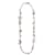 Chanel Light Gold Metal Chain Long Necklace Pearls Beads with CC Logo Golden  ref.1199481
