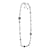 Chanel Lange Halskette aus goldenem Metall mit CC-Logos und schwarzen und weißen Perlen  ref.1199486