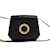 Céline Circle Logo Leather Shoulder Bag Black  ref.1199506