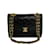 Chanel Bolsa com aba forrada em Paris Preto Couro  ref.1199508