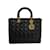 Bolsa grande de couro Cannage Lady Dior Preto Bezerro-como bezerro  ref.1199528