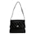Chanel Bolso de hombro acolchado CC con solapa Negro Cuero  ref.1199539