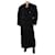 Autre Marque Black double-breasted boucle maxi coat - size S Wool  ref.1199616