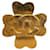 Broche Chanel Oro CC Dorado Metal Chapado en oro  ref.1199682