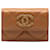 Chanel Brown 19 Portafoglio compatto con patta tripla Marrone Pelle  ref.1199718