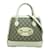 Gucci GG Supreme Kleines Horsebit 1955 Handtasche 621220 Weiß Leinwand  ref.1199811