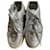 Chanel Sneakers Silvery Silver hardware Leather  ref.1199888