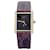 Cartier "Tank Must" silver gold-plated watch, brown lacquered dial. Leather  ref.1200064